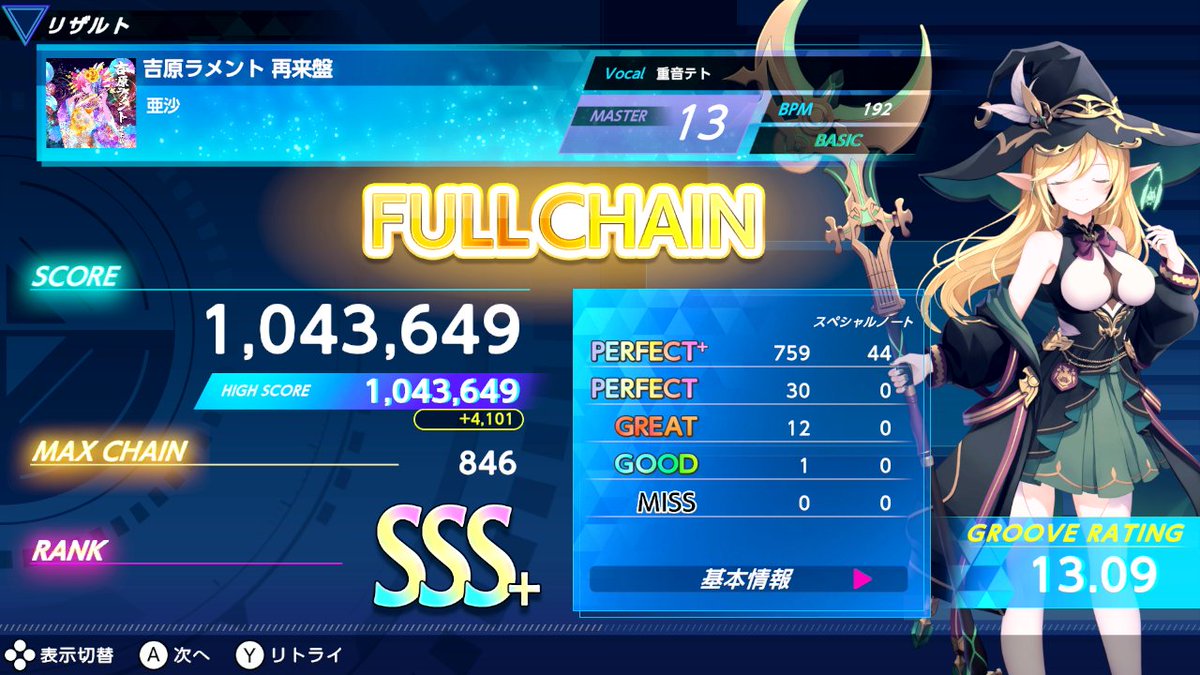 Furosuto2626's tweet photo. 吉原ラメント 再来版 MASTER SSS+
満足です！！ https://t.co/VGDHekCxdc
