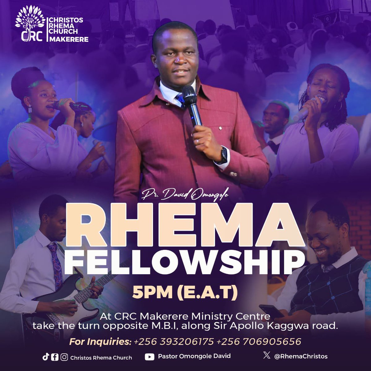 OmongoleDavidO's tweet photo. RHEMA FELLOWSHIP
Today is for fellowshipping and you are invited to join us

⏰5pm (E.A.T)

Kindly come along with at least 2 people.
We shall be glad to receive you.

#BoldWitnessing
#Possession https://t.co/0JVGGauWZR
