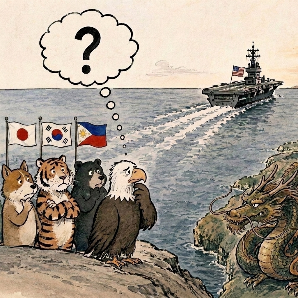 FunChatAnime's tweet photo. Who's Left to Protect Them?

If the U.S. is pulling its last carrier out of the Western Pacific, it's fair to ask: Can Washington still deliver on its security promises to its Asian allies? https://t.co/BGwrOp98ol