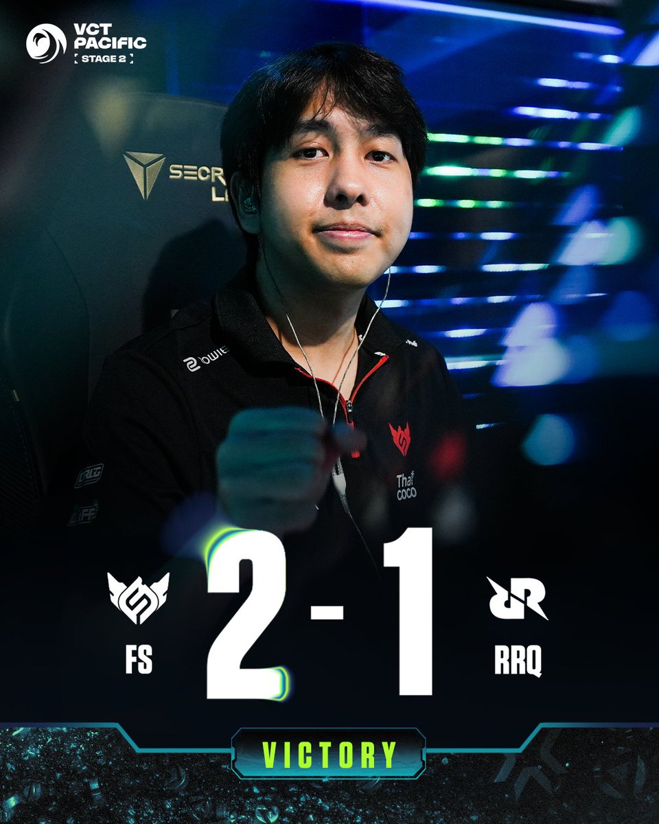 vctpacific's tweet photo. FULL SENSE ARE HERE TO STAY 👊

They claim the reverse sweep over RRQ and extend their lower bracket run in #VCTPacific Play-Ins! https://t.co/KrkgpX4JdE
