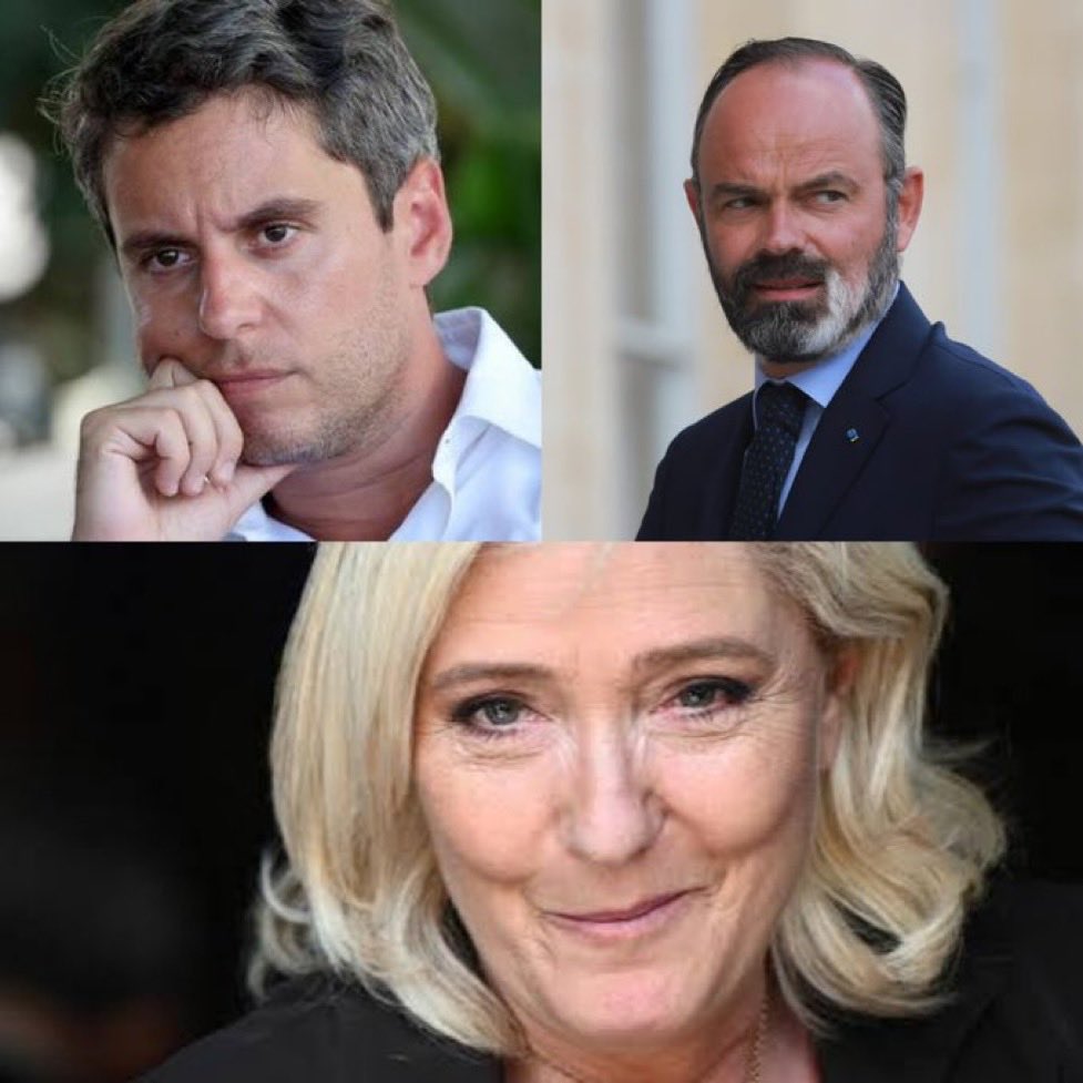 TBNewsFr's tweet photo. 🚩Attal ⚡️Philippe ⚡️Le Pen
Vous votez pour qui ? https://t.co/sM38xM251T