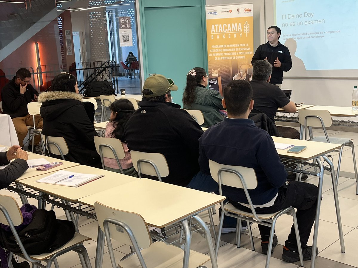 InnovativaDE's tweet photo. Como parte del programa de formación, desarrollamos la jornada preparatoria para el demo day de https://t.co/6sJMzu2Nug . Con la participación de @CorfoAtacama y el equipo de @InnovativaDE 
Proyecto apoyado por Comité de Desarrollo Productivo Atacama. https://t.co/IylgnaVQ4O