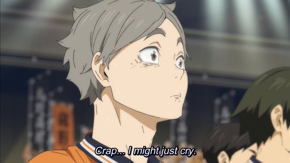 oikawa1001's tweet photo. sugawara is literally me every time there’s a new haikyuu update… I love haikyuu so much https://t.co/RAD0iumKiw