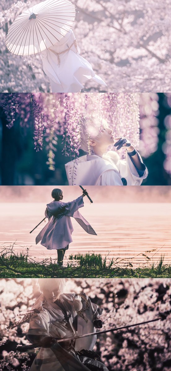 Kiu_amzik's tweet photo. cosplay - 刀剣乱舞 鶴丸国永
model:Kiu
　
錦 https://t.co/S1agSIJMjd