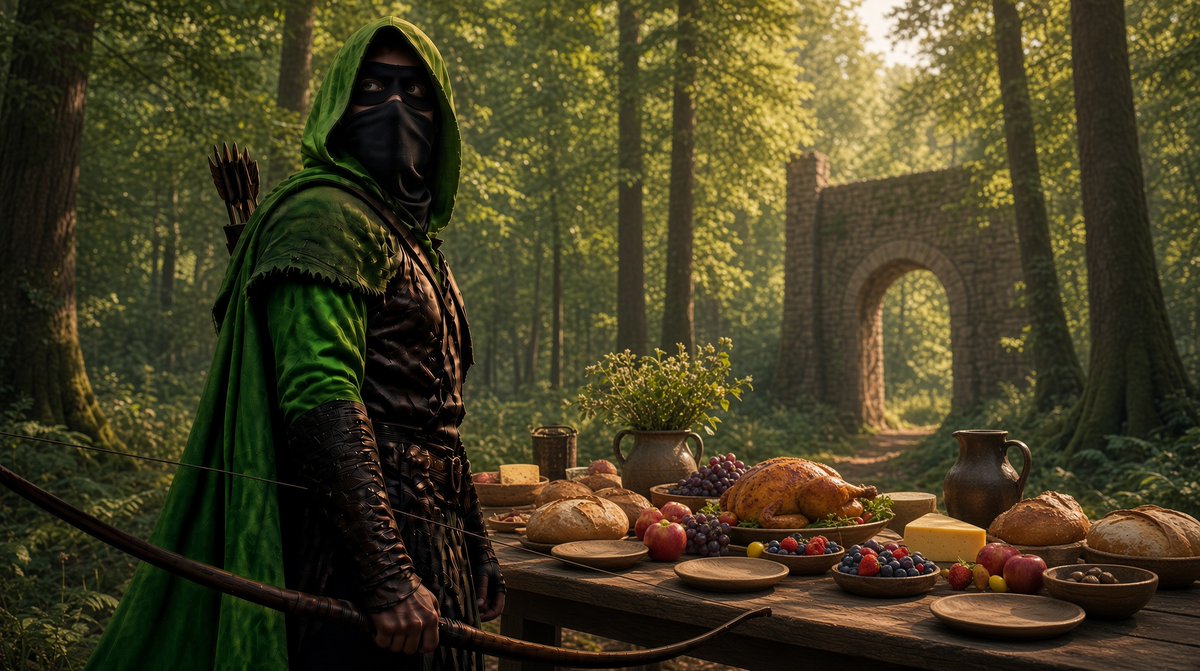 Greenonhood's tweet photo. We’re waiting for you for lunch in the heart of the $hood …

Join us at the table for a simple feast, just like in the old days — fresh bread, roasted meats, cheese, fruit and good company under the trees.

Come sit with us.

#hood #chain #RobinhoodNFTs https://t.co/WYxCZrsoDa