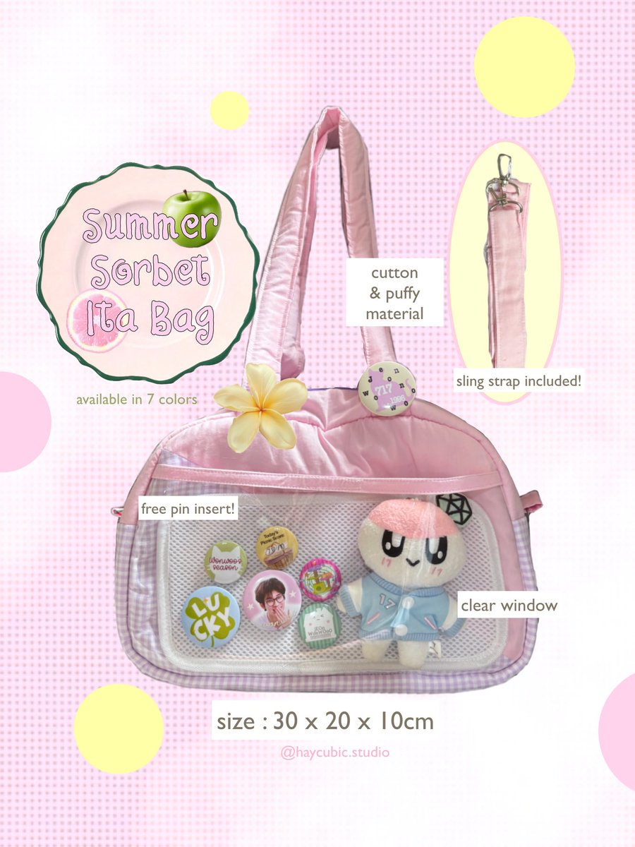 hayjjjj's tweet photo. [rt &amp; likes are appreciated 🩷🩵✨]
Open PO Summer Sorbet Itabag 🍋🍓🥝🍉

📆 19 - 29 Agustus 2026

link PO NON Custom
https://t.co/EmoUQcTc1J
link PO Custom
https://t.co/FQybBze8F4

bisa nanya2 dulu yah di DM 🩵✨
ini ada kuotanya ya, jadi bisa close setelah kuotanya terisi 💖 https://t.co/ZJ4vcR8z8p