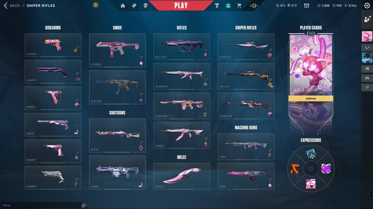 jodiexeVT's tweet photo. my bank is indeed not happy but i couldn't resist the aeris bundle AND NOW MY LOADOUT IS MORE PINK YUHHHH https://t.co/JPWBScCOwz