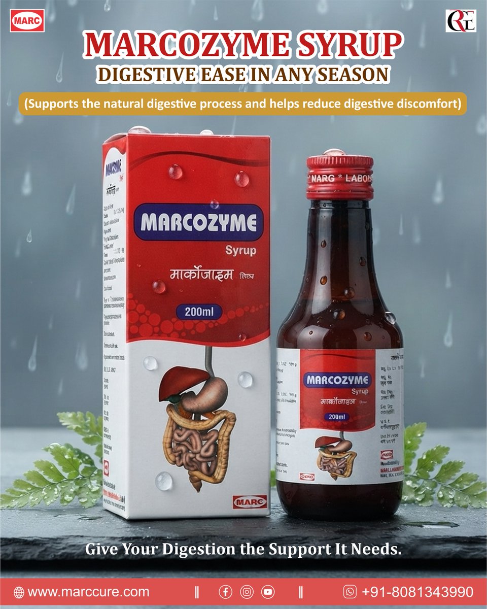 rghealthcure23's tweet photo. Support your digestion, in every season! πΏ MARCOZYME SYRUP supports the natural digestive process and helps reduce digestive discomfort.
π https://t.co/Hv8vnPXrbk | π +91-8081343990
#Marcozyme #DigestiveHealth #Marccure https://t.co/aZCcd0VW0M