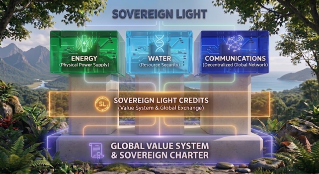 mgordhan's tweet photo. True systemic change requires more than new tech—it requires a new architecture for how humanity lives, powers, and connects.  

At Pertula Energy, proof-of-concept verification for our energy device is step one. But the wider Sovereign Light framework looks further:  
- 3 Physical Pillars: Energy, Water Security, and Decentralized Communications.  
- Value Layer: Sovereign Light Credits designed for flow over control.  
- The Charter: A global values treaty rooted in shared benefit and human dignity.  

Energy builds initial trust. The framework builds the future.  #CleanTech #EnergyTransition #DecentralizedTech #Innovation #PertulaEnergy