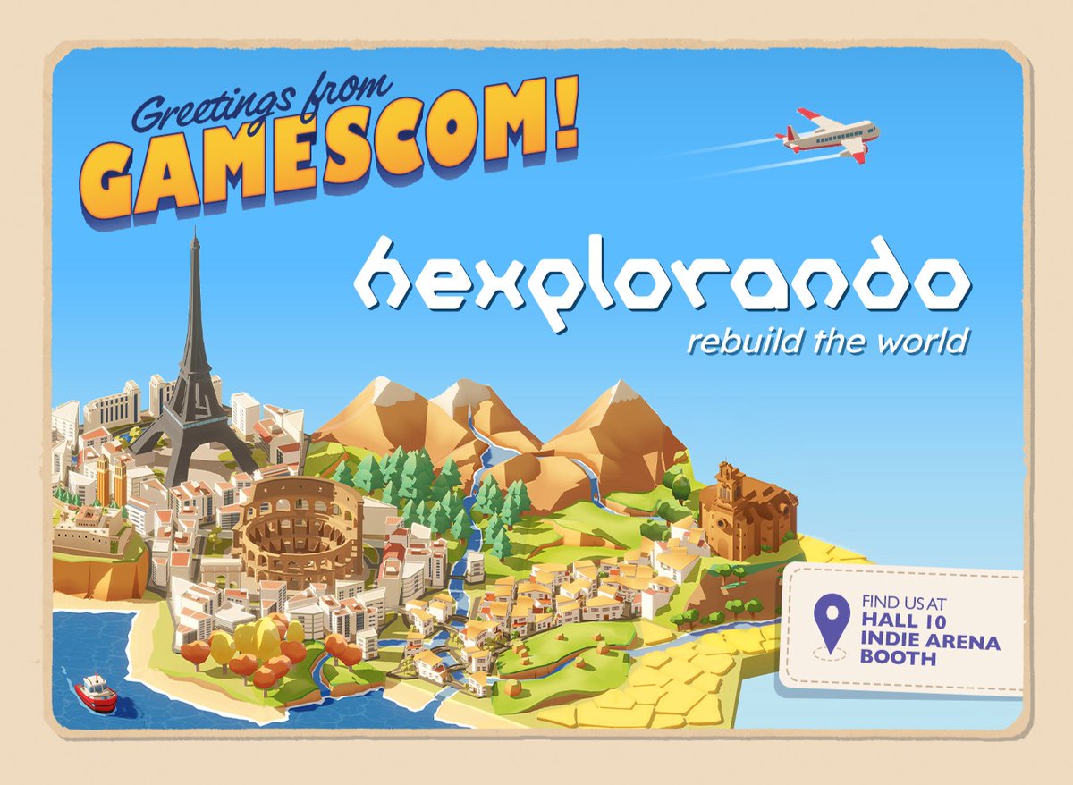 MaxEnt_FR's tweet photo. Vous allez à la #gamescom2026 ? Venez découvrir notre nouveau jeu de construction et de réflexion, Hexplorando, au hall 10, stand 10 !

👨‍💻 Rencontrez l'équipe
🎮 Jouez à la démo
✉️ Recevez une carte postale exclusive

Rendez-vous là bas ! https://t.co/a8qAB2omYc
