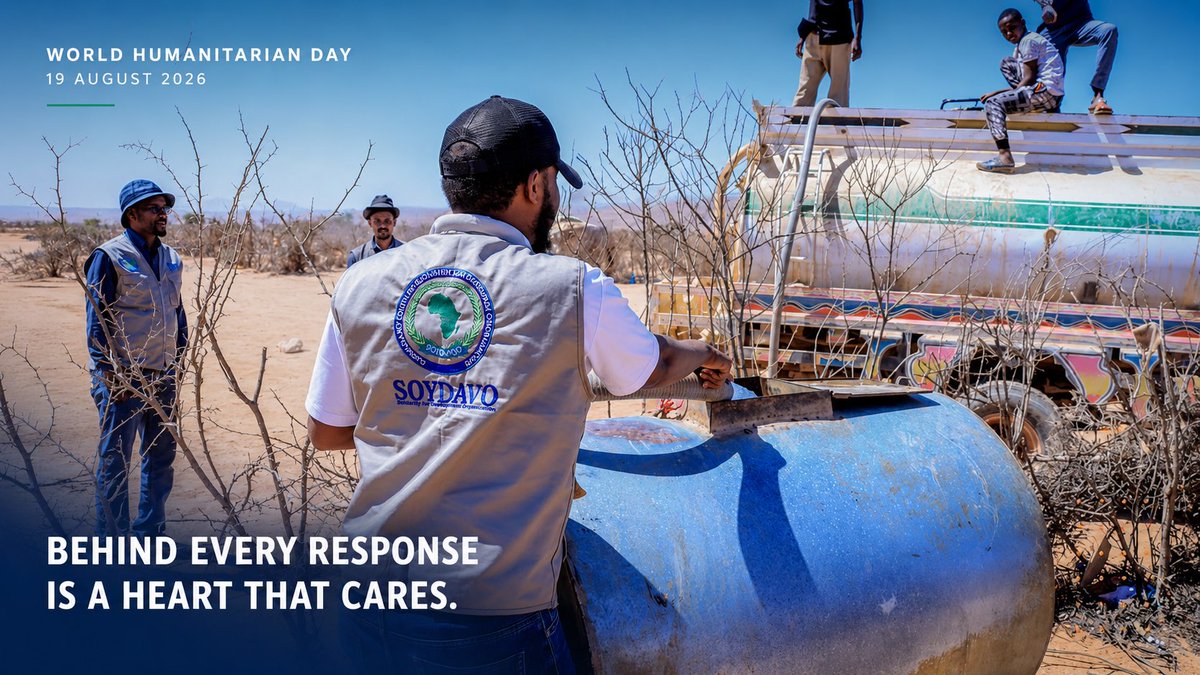 SOYDAVO1's tweet photo. World Humanitarian Day | 19 August
SOYDAVO appreciates and celebrates our dedicated staff and all humanitarian workers serving vulnerable communities.
Thank you for your commitment, resilience, and tireless service.
#WorldHumanitarianDay @OCHASom #AidWorkers #ServingHumanity https://t.co/4EdKQeufSI