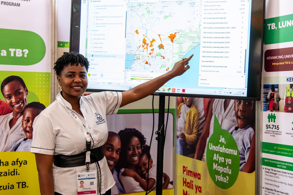 NTLDKenya's tweet photo. From innovation to impact! 🇰🇪 At the #KenyaHealthSummit2026, the TB &amp; Lung Health Programme is showcasing technologies transforming care, from AI-enabled portable Mini-X-ray and NPOC testing to GeneXpert, spirometers and peak flow meters. #EndTB #LungHealth https://t.co/n45xpLmod1