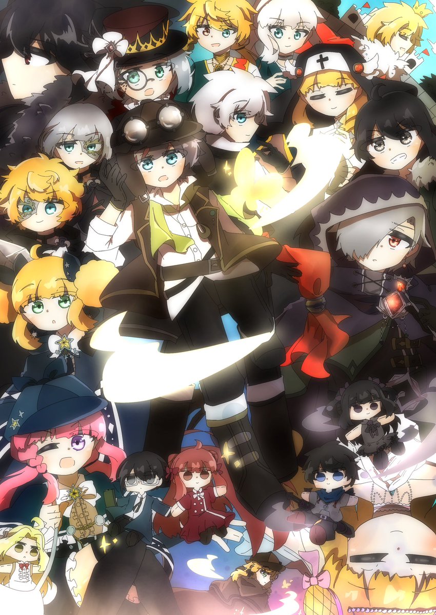 kosyouRos504's tweet photo. マイペースにファンタジー創作をしています！！(対比と集合絵が好き)
#一次創作祭り夏の陣2026 https://t.co/nQ1AvhaAD4