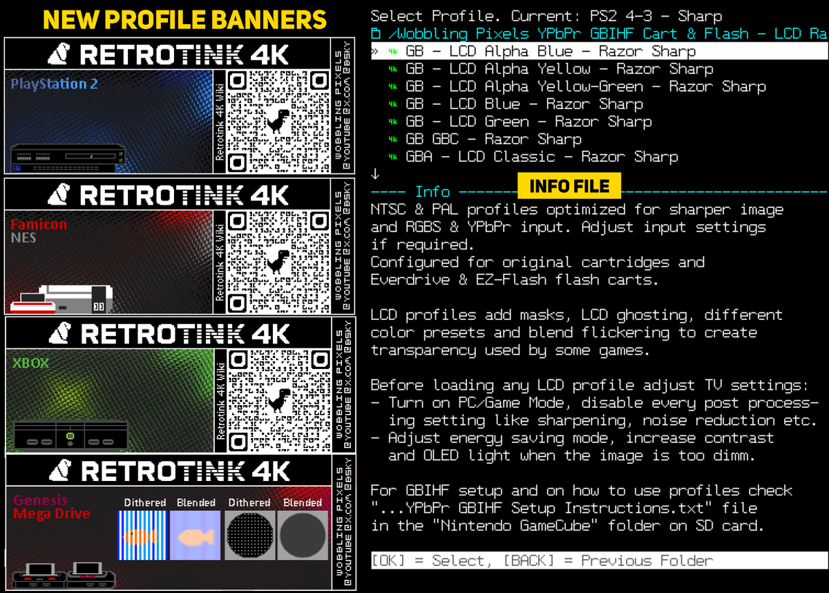 WobblingP's tweet photo. (1/2) Retrotink 4K PRO &amp; CE - NTSC &amp; PAL profiles update 2026-08-19
👉First download and update firmware: https://t.co/ps7dtsdeFp 
(Yes it's safe to update)
👉Profiles download: 
https://t.co/zWJg64TlwM
❗️Follow the instructions on how to update profiles.
Have fun! https://t.co/o0w8r2K9QE