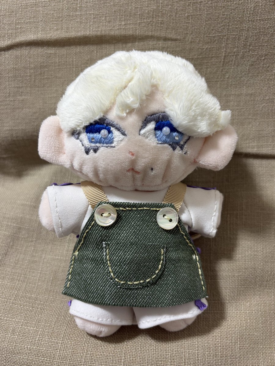 onnn070's tweet photo. 救ちゃんのエプロン作りました🪡
#自作ぬい https://t.co/nmZoXQQsFI