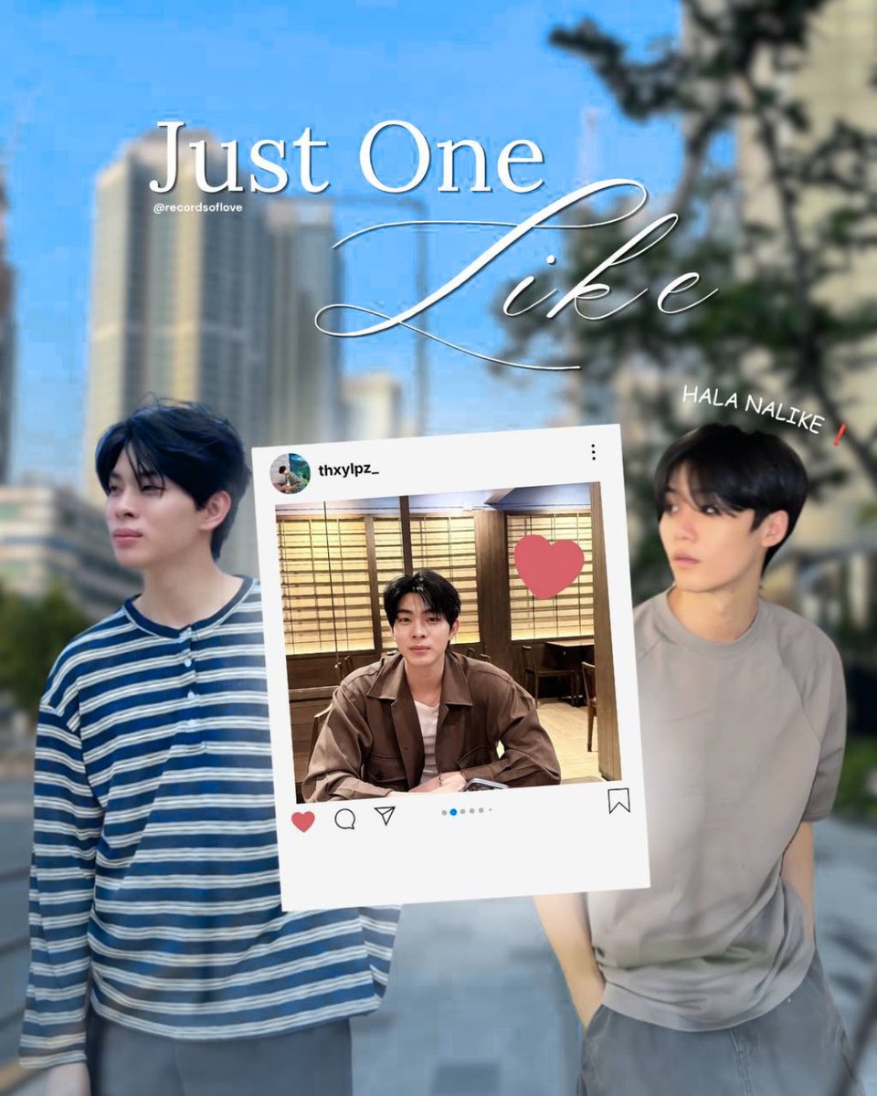 recordsoflove's tweet photo. Just One Like

— A #TonHugh AU wherein…

Hugo (H) meets his best friends kuya, Thiago (T), after their performance and ends up in the same picture as him, never expecting that one photo would be enough to leave him completely intrigued. But when a late-night instagram stalk ends with an accidental like on a three-week-old post, Hugo is left wondering—did he just embarrass himself, or did Thiago notice exactly what he was doing?