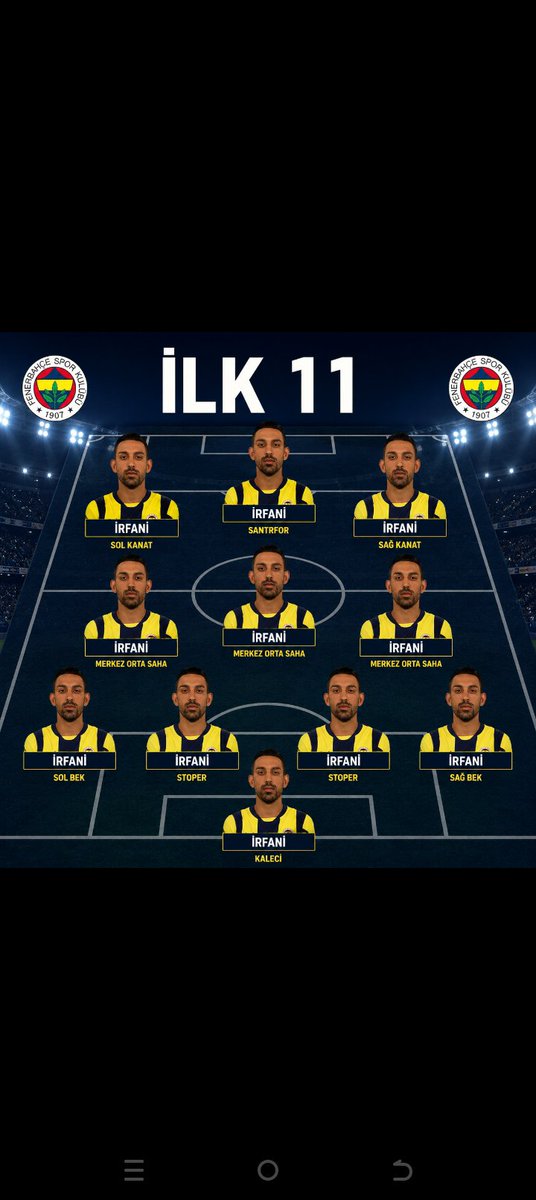 aydinmutlu1995's tweet photo. @Fenerbahce Ismail hocam konyaspor macina ve lyon maçina su sekil çikip isi bitiriyoruz https://t.co/yn2bb3H4iT