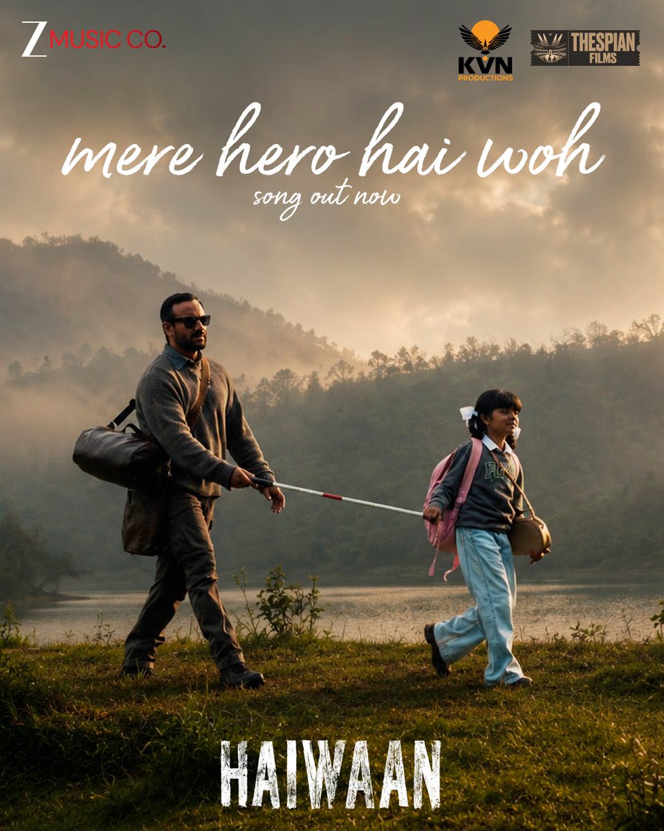 KvnProductions's tweet photo. A melody as tender as childhood
A love as timeless as a father’s.
Here’s to the first hero every child ever looked up to. ❤️

Mere Hero Hai Woh - OUT NOW : https://t.co/D0ywewlU0G

#Haiwaan In cinemas on 11th September.

@akshaykumar #SaifAliKhan
@priyadarshandir @sabucyril @ipritamofficial @kvnproductions @thespianfilms_  @TheKVNofficial @ShailajaD #SatishFenn @bomanirani @SaiyamiKher @ShriyaP @sharibhashmi @poojashah0920  @DhavalJatania28  @PonyPrakashraj  @BoscoMartis @silvastunt @artistmanageIND @VavvetiUsha @virajsomani1990 @RenilJoy2 @ZeeMusicCompany @SonyLIV @SonyMax @PenMovies @PharsFilm @Universal_PR @vaisakh_c_ @ProSrivenkatesh @sureshPRO_ @PROHarisarasu