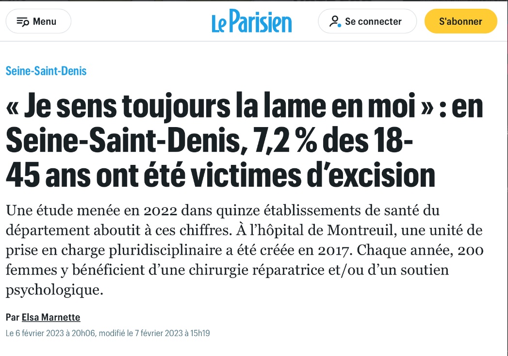 karimilima's tweet photo. Je crois que vous ne réalisez pas l'ampleur de la prévalence de l'excision en IdF. 
Maintenant qu'elle se médicalise, et se pratique sur des bébés, certaines ne réalisent qu'elles l'ont été seulement à leur première grossesse. https://t.co/R0n2idqWuN
