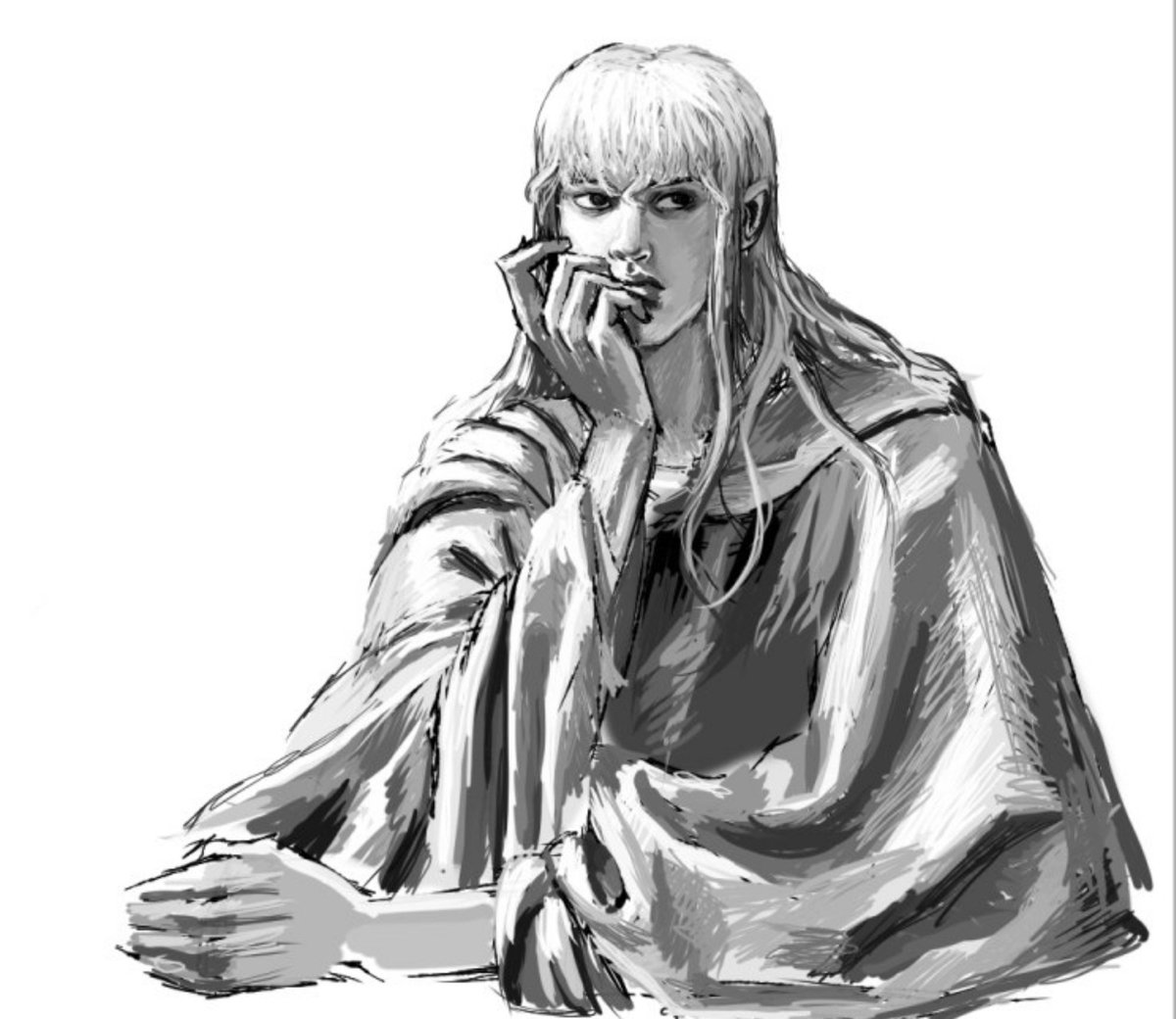 sobiartt's tweet photo. #griffith
quick doodle with Griffith again https://t.co/HtpVyIU8Tt