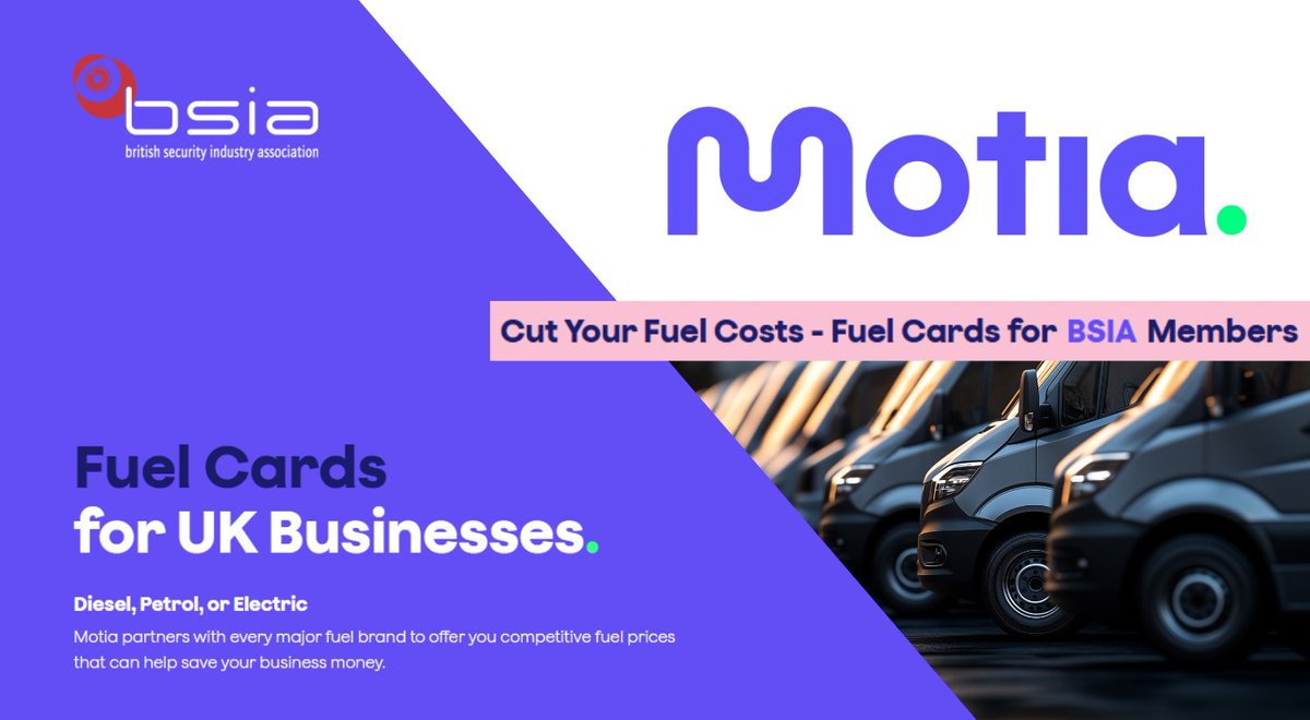 thebsia's tweet photo. Motia are offering BSIA members FREE Fuel Cards - Offer Extended!

https://t.co/YL98vylCRr https://t.co/jJTQrQFpAN