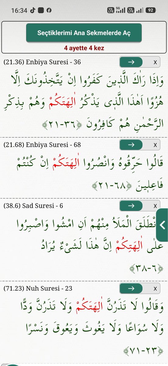 Sabanqul's tweet photo. Arkadaşlar ❗
صاحبكم - Necm/2, Tekvir/22 ®️

#İlahlarınız dan
الهتكم - Enbiya/36-68, Sad/6, Nuh/23

hangisinin
" şöyle giyinin, böyle giyinin, öyle giyinin ... ❗"
vd. (ve diğer) EMRİ, emirleri var ¿🤔

Diyelim ki, #İlahınızın
الهكم
Böyle bir emri var ¿

Ne kadarınız #Bunu_YAPIYOR ❓

O #İlaha ( ilah diye çıkarılan #İSME )
اسما - Necm/23, Yusuf/40, Araf/71-28

İNANDIĞINI söyleyenler BUNU yapmıyorlar... Ya da, seçici davranarak
" ilah bunu emretmez, ilah şunu ister... ❗" diye
#İLAH pozisyona geçiyor "

İmdi,
hani ilahlarının
الههم *
" OL ! " deyince oldurduğuna İNANDIKLARINI söyleyenler
bunu yapmıyorlar...

Kendisine #inandıklarını SÖYLEYENLERE söz - emir geçiremeyen
NASIL ilah oluyor ⁉️ 🤔 ®️ 

* bu kalıpta kelime YOKTUR.