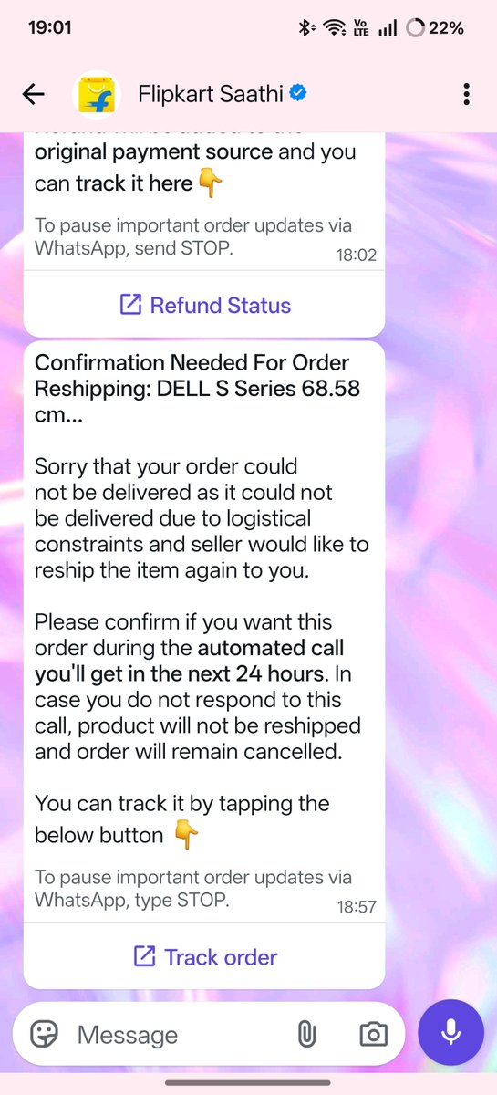 Dhirumechgmail2's tweet photo. @Flip are you committing fraud? My initial order was delayed, then canceled, and automatically rebooked. Now, you're requesting that I answer an automated call that could come at any moment. Do you expect me to sit by my phone for 24 hours and drop everything else? https://t.co/Nkj3OtzteU