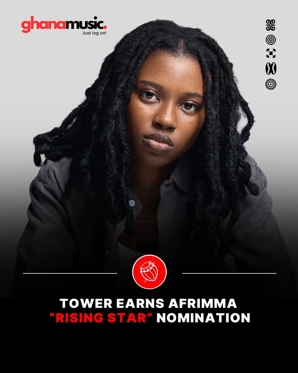 GhanaMusic's tweet photo. Tower (@thisistower_ ) has been nominated for the AFRIMMA Rising Star Award at the African Muzik Magazine Awards (AFRIMMA)  ahead of the AFRIMMA Musicfest, set to take place September 12, 2026 in Texas.
#ghanamusic https://t.co/lufXAsv8AM