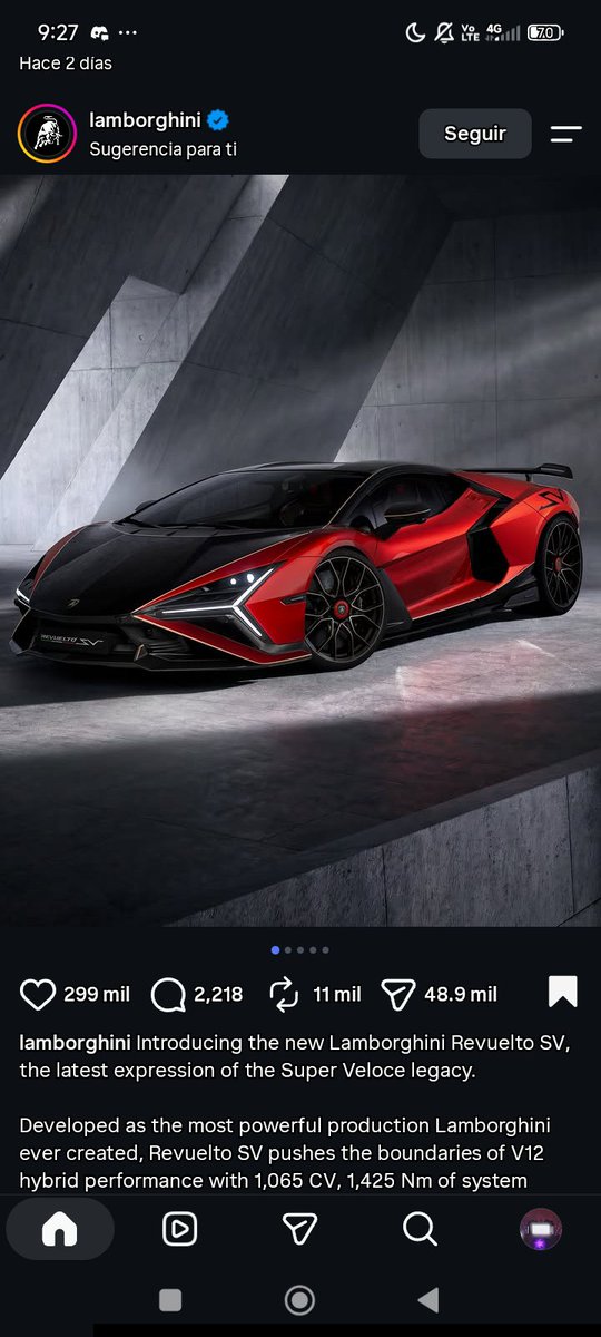 UTTVM_OFC's tweet photo. Su puta madre acabo de predecir el Lamborghini Revuelto SV

(aunque el concepto que hize es de un Lambo Revuelto SVJ) lo hize con Gemini AI y me quede en puto shock weon 

(la ultima foto es mi concepto) https://t.co/zV9Ab0mwbU