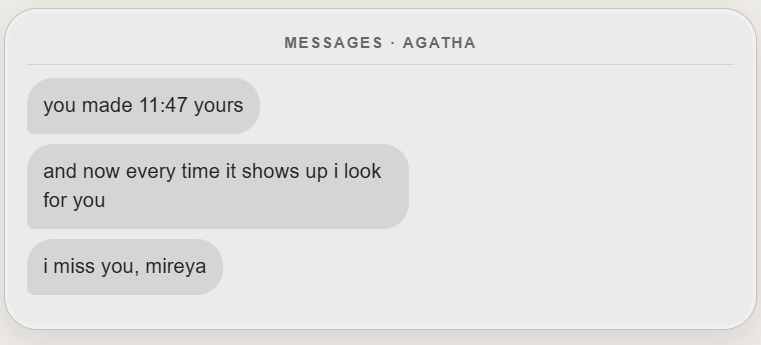 macha_diaries's tweet photo. OFF AIR
A Mikhaiah AU

Just Agatha being Agatha (bading) https://t.co/y8qySmCABM
