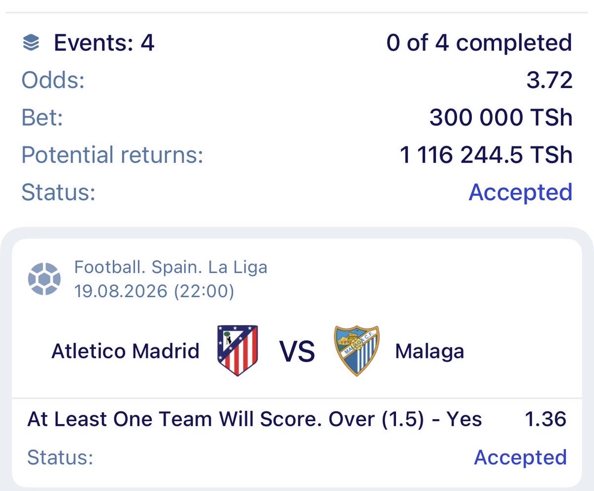 AmanWillz's tweet photo. 🔥 BET OF THE DAY 🔥

⚽️ Code:  4V12V

Fungua Account Hapa  👇🏽
           https://t.co/s8xk1mzxSe

🎁 Promo Code: WILLZ

📲 Maswali, Msaada &amp; Bonus: 👇🏽
          https://t.co/hHfagOwqKX

🚂 TUNAONDOKA! 🔥💸 https://t.co/2TTZDxsQRI