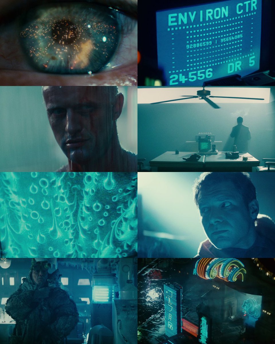 scifried's tweet photo. Blade Runner in blue https://t.co/fptd7PAeg5