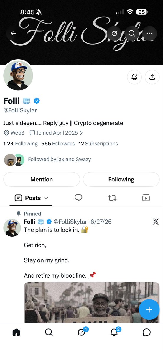 Samuel_mize24's tweet photo. @Jags100x @FolliSkylar First win 🥇 ALTf7ZVHWMxk8BAhkvmHyPTmRBPc1xSh9VUWvp6BvwWA https://t.co/f90FUYFQLI
