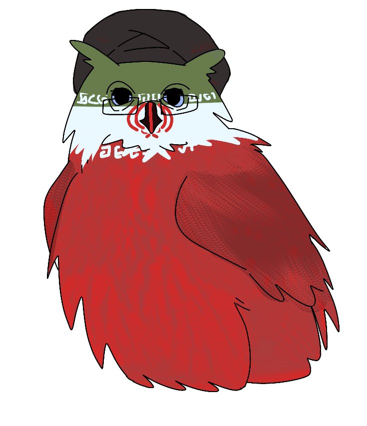 HasfasiQynhdi's tweet photo. Iran in my headcanon is actually an owl instead of lion (he was lion at first but I changed the concept)

#countryhumans #countryhumansiran https://t.co/CZQvmh22Hg