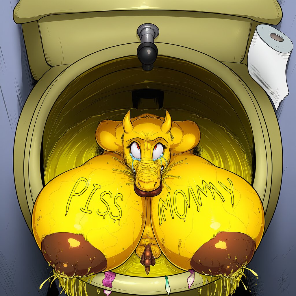 rzgoon's tweet photo. YOU WENT TO GO PISS AND FOUND THIS SUBMERGED IN THE SHITTER

AI STUFFED SOME CHARACTERS INTO THE TOILET AND THEY ABSORBED ALL THAT DISGUSTING YELLLW WATER

NOW THEY ARE TOILET SLAVES
PISS MOMMIES LEAKING HOT PEE OUT THEIR NIPPLES
FLOODING THE BATHROOM WITH HOT STINKING PISS https://t.co/Dh0nhjLFX8