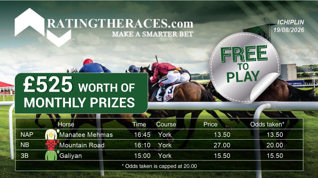 ichiplin's tweet photo. My #RTRNaps are:

Manatee Mehmas @ 16:45
Mountain Road @ 16:10
Galiyan @ 15:00

Sponsored by @RatingTheRaces

Free to play. Daily Prizes. Enter at @RatingTheRaces. https://t.co/GO6ZkvgbAl
