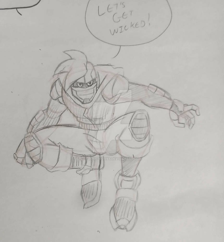 TboneWorks's tweet photo. QRT your OC and who they're based off of.

Gage Reynolds: a Cyborg who runs his own rogue Cyborg clean-up business, called "Mecha-Wrecka"

Tech based abilities like Genos, the personality of Sonic, the aesthetic/color scheme of Shadow, and the flexibility of Spider-Man https://t.co/gPN0wFTuv4