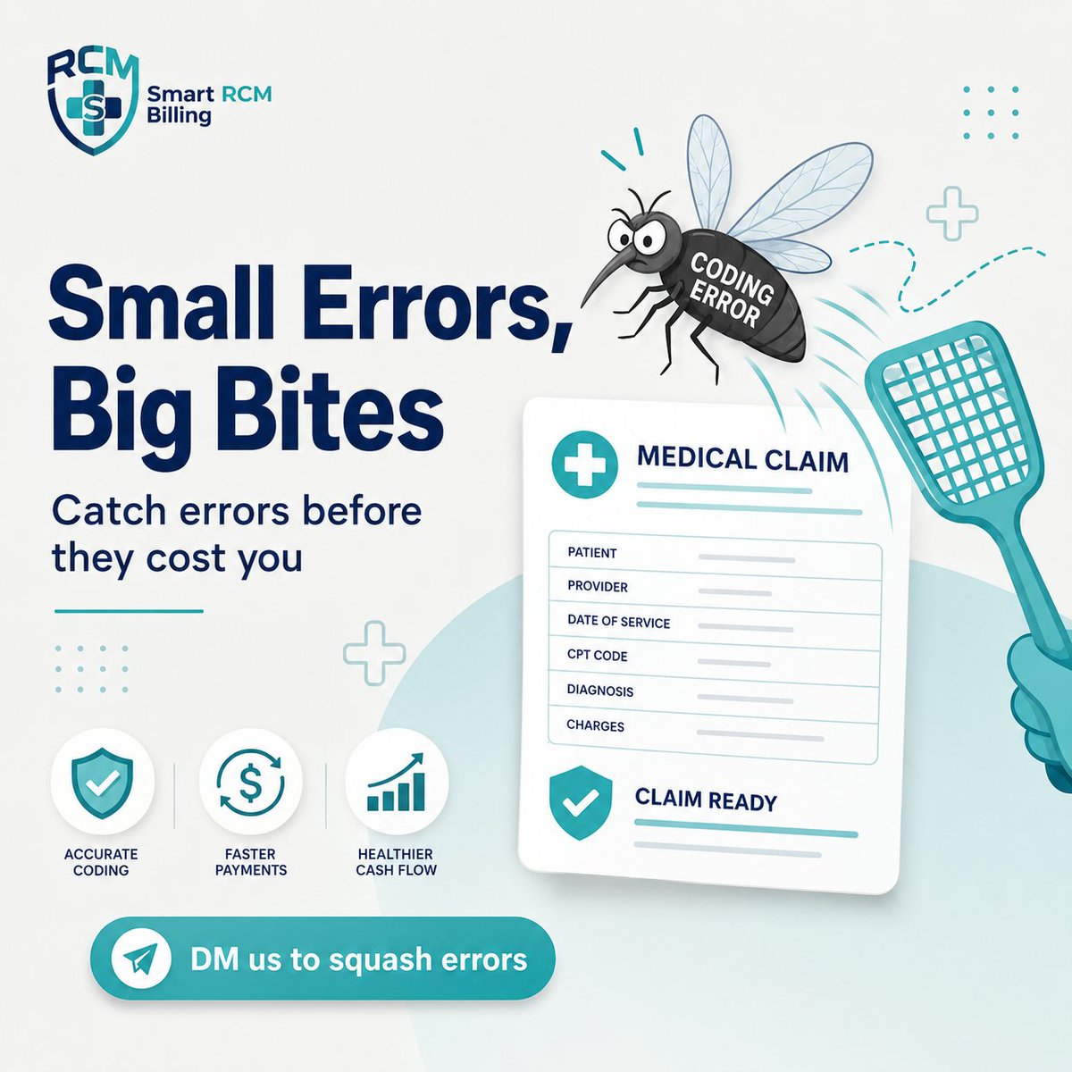 Smartrcmbilling's tweet photo. Small Errors, Big Bites

World Mosquito Day 🦟 Tiny mosquitoes cause big problems so do tiny billing errors (wrong modifier, missed code). Squash them early!

Website : https://t.co/VjJNSbeLC0

#WorldMosquitoDay #MedicalCoding #CleanClaims #RCM #SmartRCMBilling https://t.co/HvB88eE14a