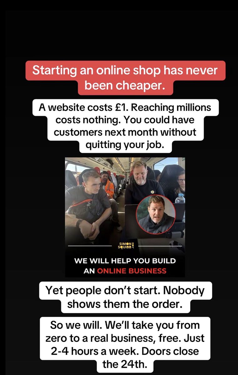 Simonsqu's tweet photo. Starting an online shop has never been cheaper. https://t.co/dutSRL65Ya