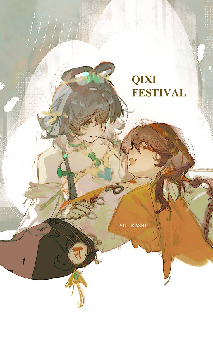 yu__kashi's tweet photo. qixi festival with 南北组! #vocaloid https://t.co/Dpf8US9FJQ