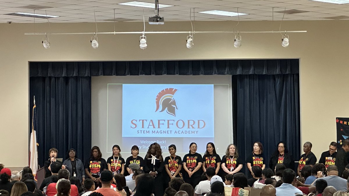 STAFFORDSTEM's tweet photo. We’re off to a strong start, Spartans! Thank you for a fantastic Meet and Greet and the first week of school. Let’s continue to make our school community strong! https://t.co/4K2e0nBfKe