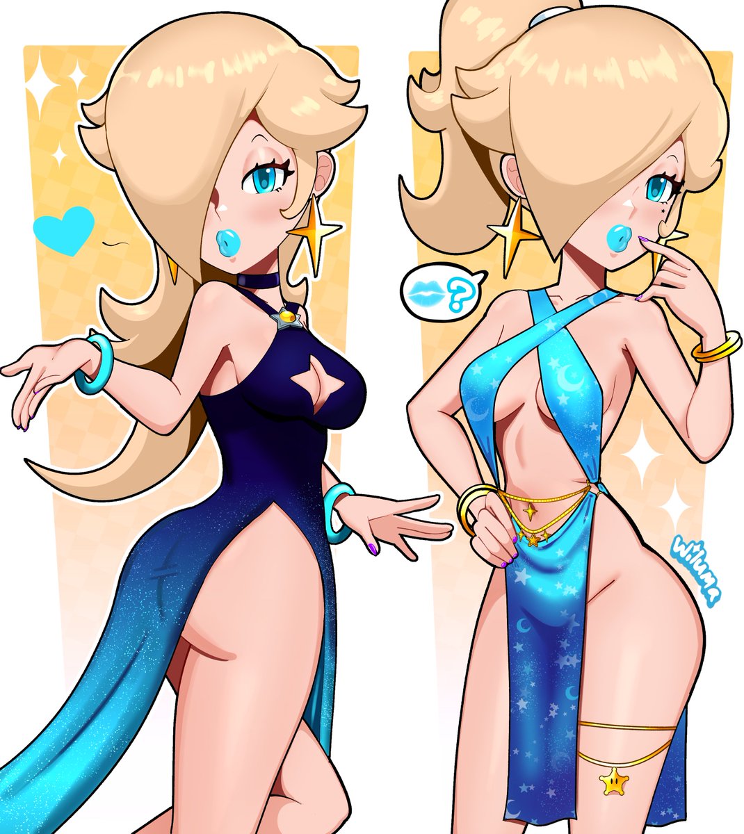 wiluma_'s tweet photo. double rosa blue dress edition 🩵💙

(starry night dress by @/sarukaiwolf) https://t.co/ey8OjdTsrU