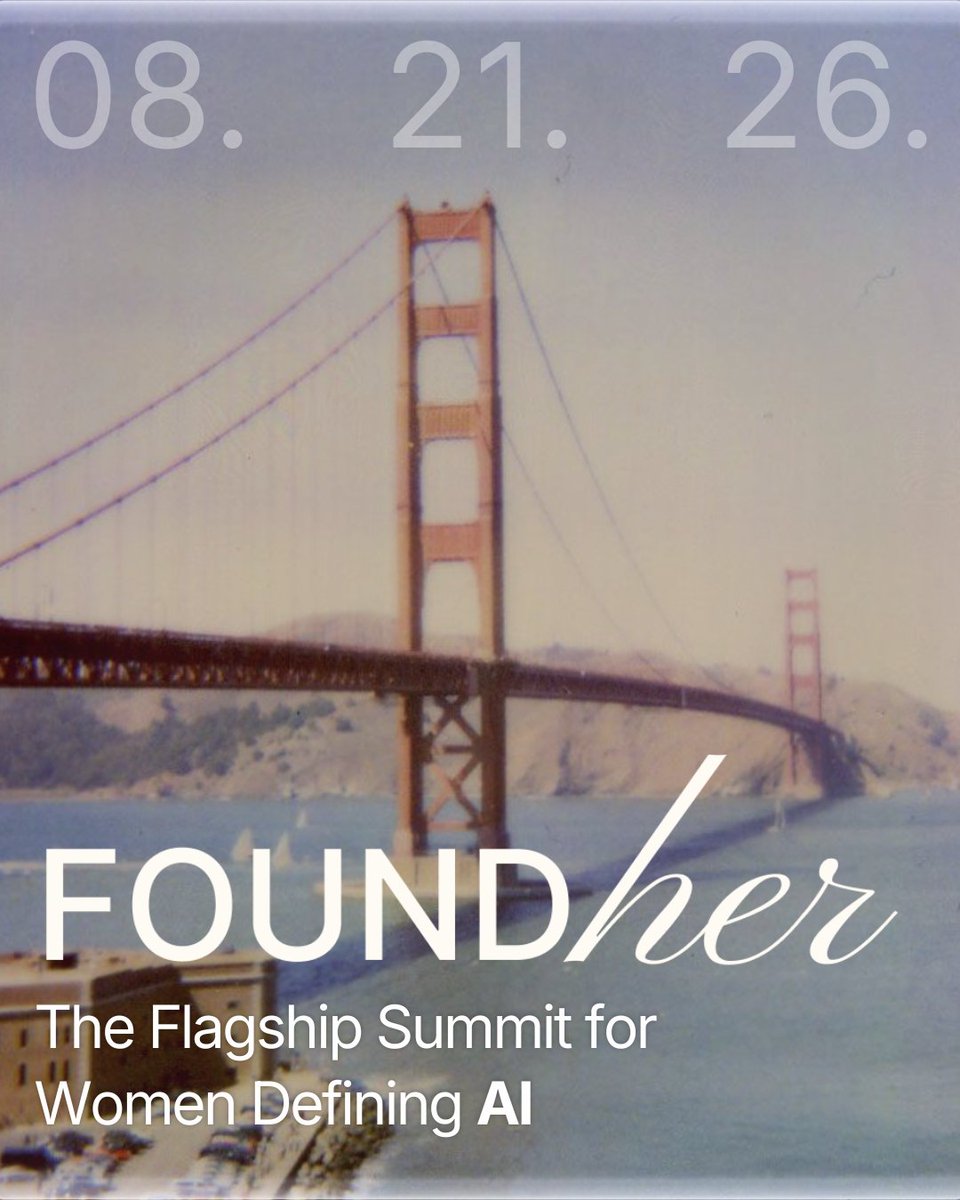 sahitid_'s tweet photo. The official @FoundHerHouse Summit @OpenAI registration is now OPEN!

We're hosting a day-long demo day for founders, VCs, students, and builders in San Francisco. Come see panels and demos of exceptional female founders.

Registration closes Thursday, August 20th at 9:00am PDT!

Link in 🧵