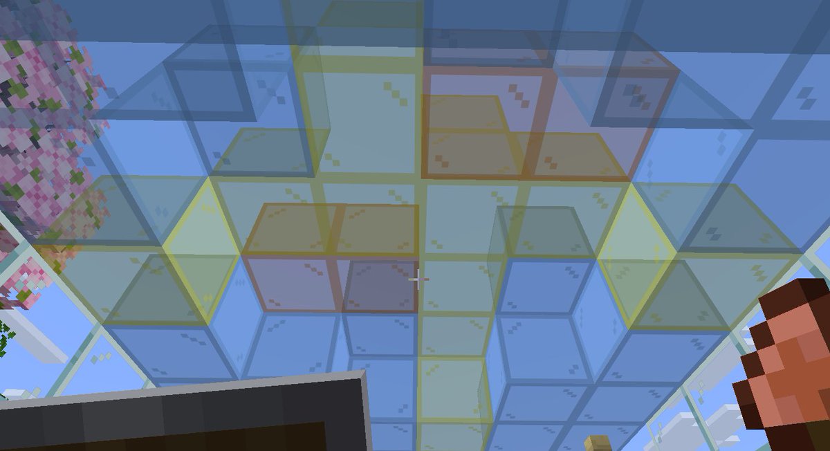 jolislavaskeep's tweet photo. To cleanse your minds of Boomer’s glass abomination (tho kudos), I present you the greenhouse I built. It houses pumpkins and melons 💚🤭 the stained glass mimicks the sky and the Sun! https://t.co/mDEoAikXL3