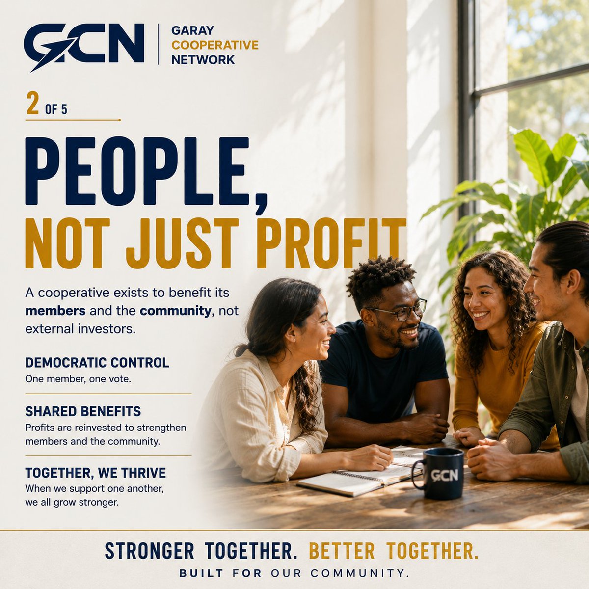 GarayCoopNetwrk's tweet photo. What is a cooperative?

It’s people coming together to meet shared needs, solve problems, and create opportunity.

At GCN, we’re inspired by the Mondragón model: people before capital.

Stronger together. Better together.
#Cooperatives #Mondragon #GCN https://t.co/waVhlJA4RK