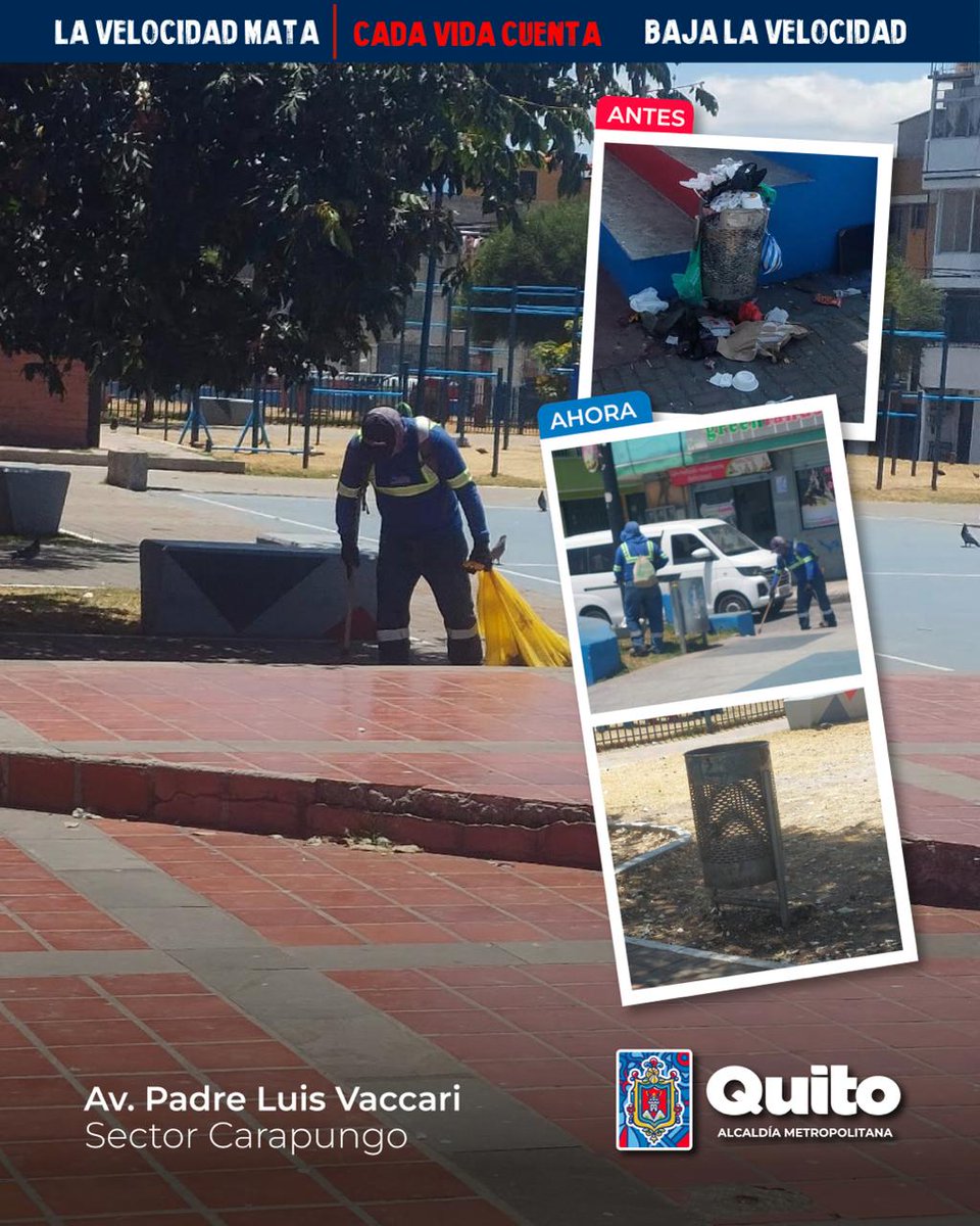 EmAseoQuito's tweet photo. 💙 #JuntosLimpiamosQuito | Tu reporte fue atendido.

Luego de recibir la alerta ciudadana en el sector de Carapungo, en la av. Pedro Luis Vaccari, nuestro equipo acudió al punto para realizar la recolección y dejar el contenedor nuevamente operativo.

La atención es parte de nuestro trabajo, pero mantener estos espacios en buenas condiciones requiere corresponsabilidad. Evitemos dejar residuos fuera del contenedor y hagamos un uso adecuado de estos espacios.

#QuitoSostenible
