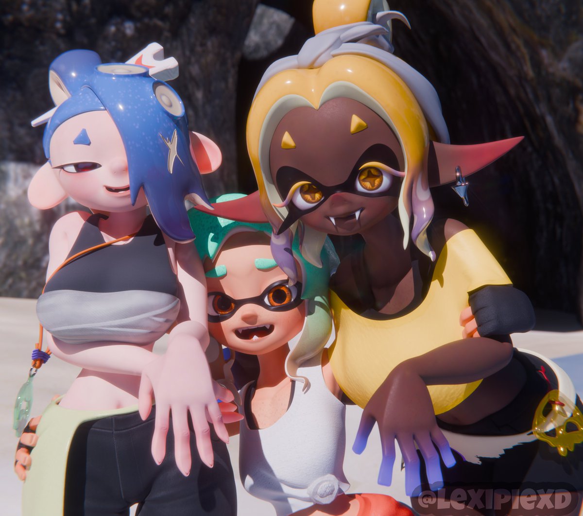 lexipiexd's tweet photo. RAIDIN TIM !
Models from: @LovelyLiquor @AntiSPLAT @LaZzAM90 @wo262 RinValentine #splatoon #splatoonsfw #b3d #blender #スプラトゥーン #shiver #frye #mechanic #artㅤㅤㅤㅤ https://t.co/l4JuM4n82N