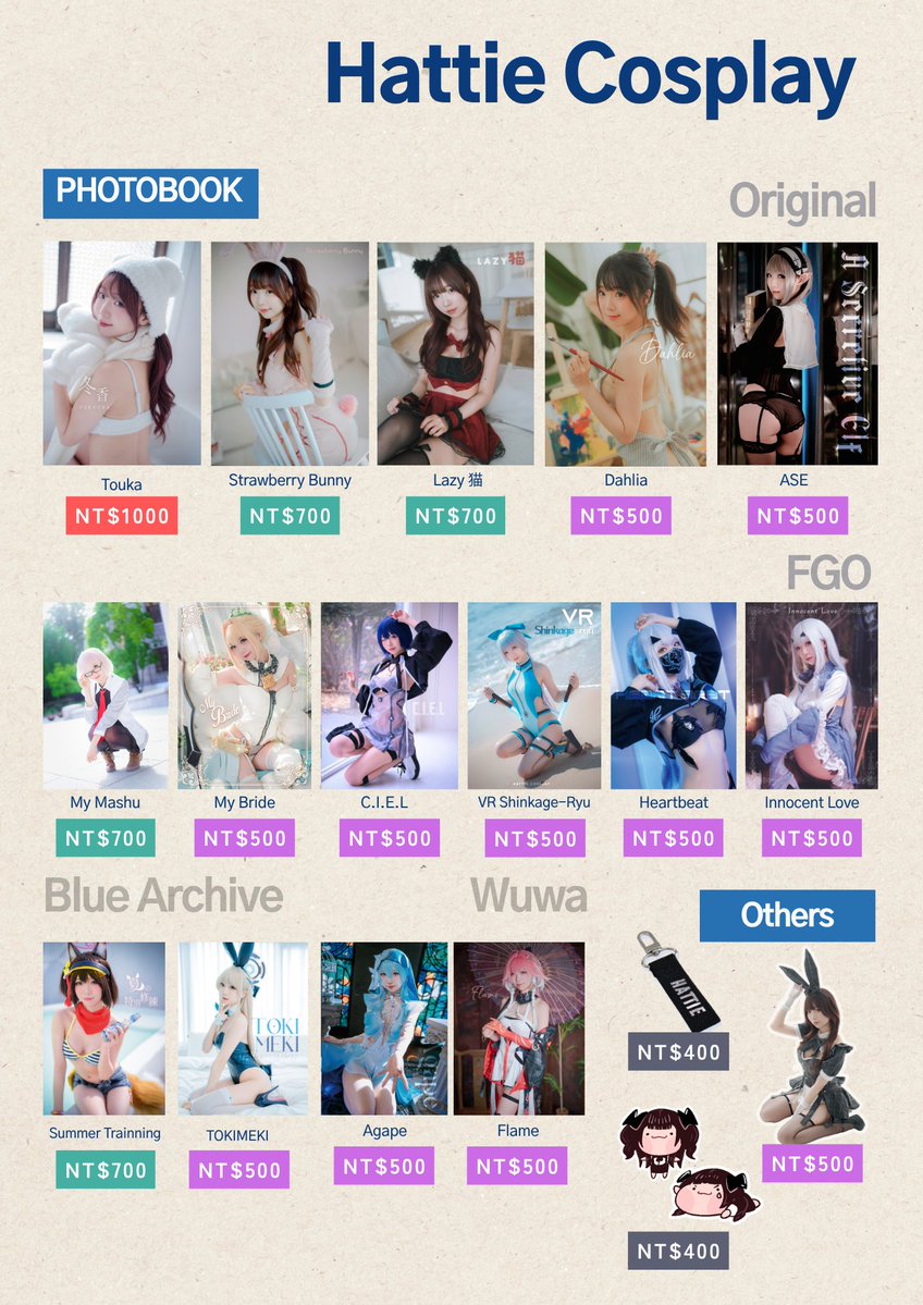 hattie_cos's tweet photo. #FF47 #FF47お品書き

💙FF47一覽💙 booth : Q25 (21-22/8)

並且雖然沒有印在菜單上，但還有隱藏版的小小小限量胸章扭蛋（每個圖案都不一樣喔！），
一次只要 NT$200 就能 try 一下喔！

這次也請多多指教 ♡♡ https://t.co/lQZOPWqfeI