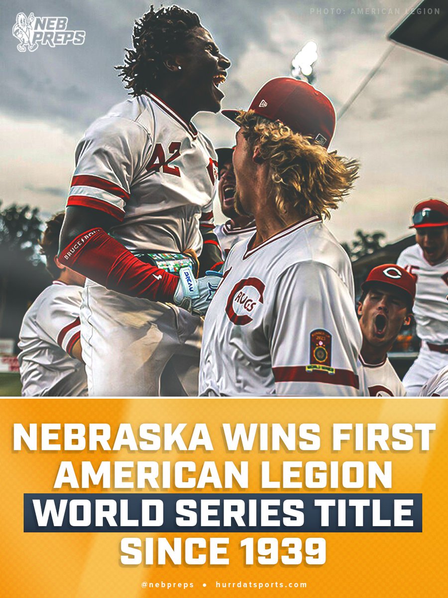 THEnebpreps's tweet photo. Lincoln's Carpet Land Post 500 captured the American Legion World Series national championship with a 9–6 victory over Portland, Oregon. 🏆

 It marks Nebraska's first national baseball championship since Omaha Post 1 won the title in 1939. https://t.co/ThFjpQWaNC