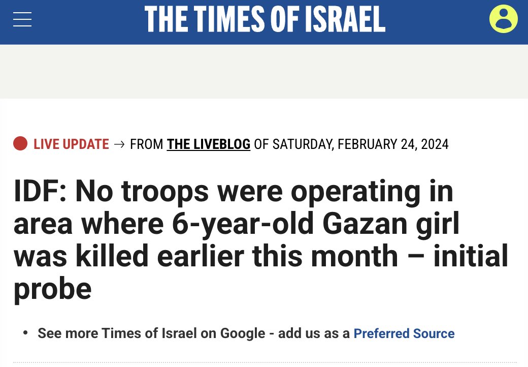 owenjonesjourno's tweet photo. At the time, the Israeli army lied through their teeth.

They claimed no Israeli troops were operating in the area where Hind Rajab and her family were killed.

They lie and lie and lie again - yet Western media outlets still treat Israeli claims as credible. https://t.co/qiC23QjNMd